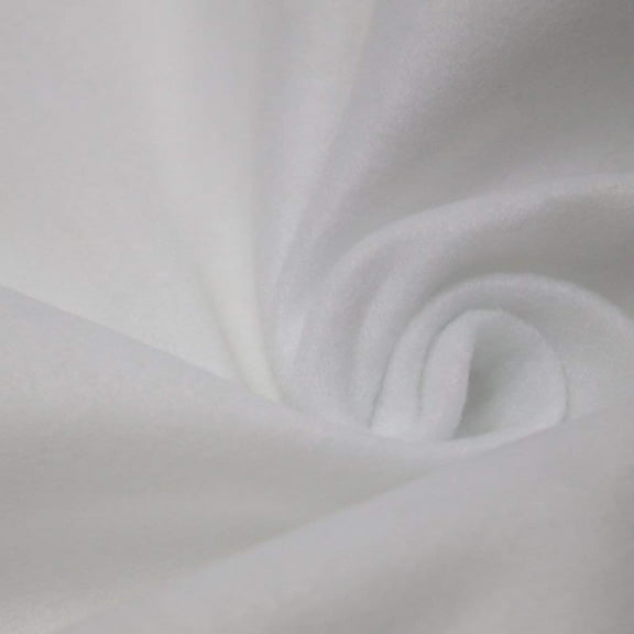SNOW WHITE - 72-Inch Wide 1/16 Thick Acrylic Felt Fabric for Arts and Crafts, Kids DIY School Project, Cushion & Padding, Sewing Projects