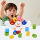 thumbnail image 4 of XWSHYW Juguetes para Niños Bloques de Equilibrio de Madera Base de Pájaro Torre Cilíndrica Juguetes para Niños Pequeños Bloque de Color Educación Temprana para Niños y Niñas de 1 2 3 Años, 4 of 6