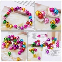 NIYANGLE Small Copper Bell Brass Assorted Color 150Pcs For Decoration