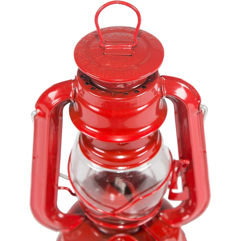 Small Hurricane Lantern (Red, 8-Inch) 130 One size - Walmart.com