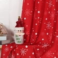 thumbnail image 6 of LUSHVIDA Christmas Curtains Red and White Snowflake Curtains Room Darkening Curtains for Living Room, 52 x 63 inch, 6 of 7