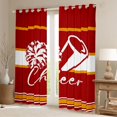 thumbnail image 2 of Homewish Girly Dreamy Dance Black Out Curtains For Female Men Teens,Cheer Team Curtains Pack of 2 (42x63 Each),Sport Theme Bedroom Curtains,Breathable Home Decor, 2 of 6
