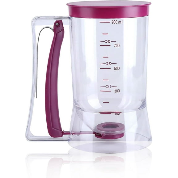 Keyasia Plastic Batter Dispenser with Measuring Label