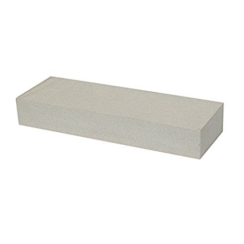 Single Grit Benchstone, 8 in W, 2 in L, 1 in H, Silicon Carbide, 120 Grit, White