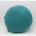 thumbnail image 5 of Fennco Styles Multi Rose Motifs Felt 15-inch Round Decorative Throw Pillow (Teal, Case + Insert), 5 of 6