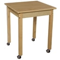 thumbnail image 5 of Wood Designs 83716C6 36 in. Mobile Square Hardwood Table With 16 in. Legs, 5 of 7
