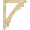 thumbnail image 3 of Ekena Millwork 4"W x 32"D x 40"H Merced Arts & Crafts Rough Sawn Bracket, Douglas Fir, 3 of 4
