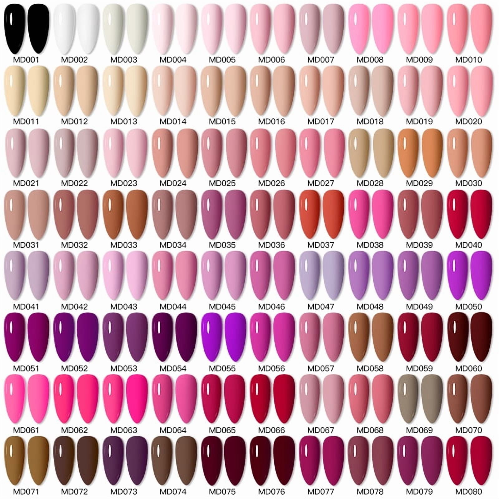 6pc All-season Gel Nail Polish Set Nude Pink Red Glitter Semi Permanent UV Gel Polish Kits All For Manicure Soak Off Vernis