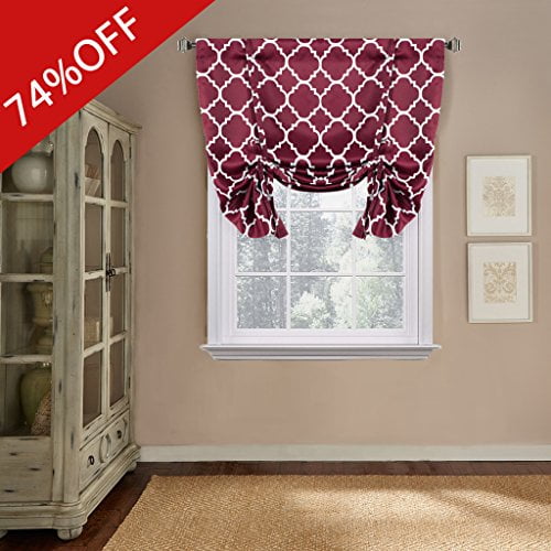 Printed Blackout Room Darkening Rod Pocket Curtain Window Panel