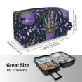 thumbnail image 4 of Goofa Lavender Flowers Printed Toiletry Bag with Handle,Large Capacity Travel Makeup Cosmetic Bag for Women, Carry on Airport Airline Compliant Bag, 4 of 9