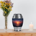thumbnail image 7 of MUKTIVE Music Funeral Urn for Human Ashes, Keepsake Sunset Memorial Urns for Adult Male, Ocean Burial Urn for Ashes for Women, Blue Cremation Urns for Female, Decorative 3 Inch Ash Holder, 7 of 7