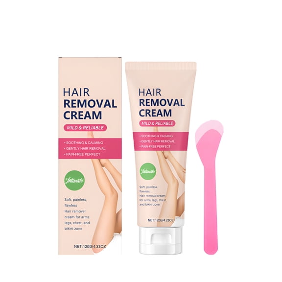 RAGUPEL Intimate Hair Removal Cream for Women: Effective Painless Flawless Depilatory Cream for Arms Legs Chest And Pubic Area - Suitable for All Skin Types 120Ml