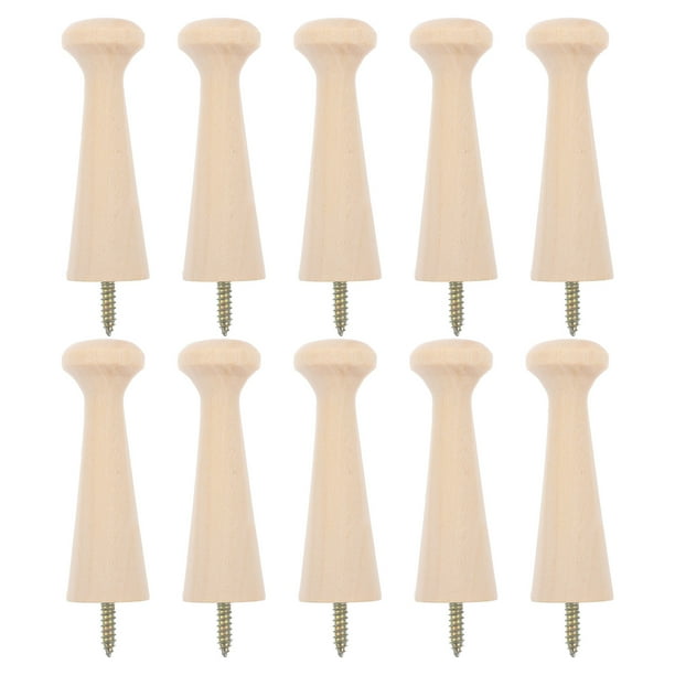 ColoMX 10 ganchos de madera para colgar toallas, cocteleras y más.