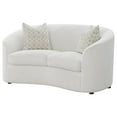 thumbnail image 2 of Pemberley Row Boucle Latte Loveseat Rectangular Stationary 65.5" x 40" x 33" Unassembled, 2 of 13