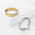 thumbnail image 5 of PAURO Heart Rings for Women Silver Gold Plated Cubic Zirconia Cute Size 5 Stainless Steel Cute Size 5 Statement Charm Dainty Personalized Statement Jewelry Silver Size 8, 5 of 6