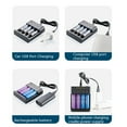 thumbnail image 4 of AMERTEER Battery Charger Smart 4 Slots Cell Charging Adapter 18650 Lithium Rechargeable Battery Charger, 4 of 10