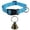 Light Blue, variant on Gytml Livestock Goat Collar with Brass Bell, Adjustable Nylon Anti-Lost Sheep Cow Collar, Farm Pasture Grazing Tracking Collar for Outdoor Farm Cattle Goat Sheep(Yellow-30-45CM)