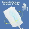 thumbnail image 3 of 30 Count Heavy Duty Duster Refills with Extendable Handle Starter Kit,360° Disposable Microfiber Feather Dusters, 3 of 6