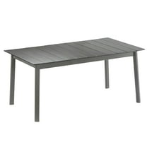 Lafuma ORON Extendable 6-8 Person Outdoor Aluminum Garden Table, Titanium