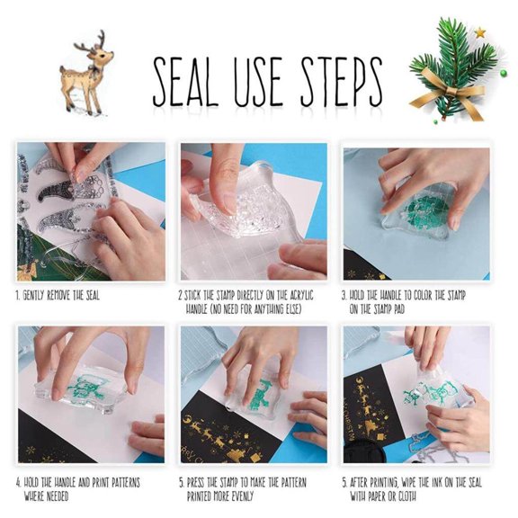 Maoww 1 Ensemble Noël Bricolage Matrices de Découpe et Tampons Machine de Découpe de Scrapbooking Pochoirs Pochoir de Gaufrage Gabarit Cadeaux