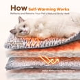 thumbnail image 4 of Self Warming Cat Bed for Indoor Cats Reversible Self Heating Pet Pad for Small Dog Washable Fluffy Thermal Pet Bed, 22*17,Gray, 4 of 8