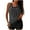 Black, variant on Tankini Swimsuits for Women with Shorts Athletic Two Piece Bathing Suits Pleated Tank Tops Swimwear