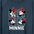 thumbnail image 3 of Mickey & Friends - Minnie Grid - Women's Lightweight French Terry Long Sleeve Shirt, 3 of 5
