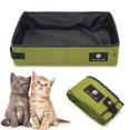 thumbnail image 1 of Asiento de inodoro portátil plegable para gatos CHAO caja de arena impermeable 40 cm x 30 cm x 10 cm, 1 of 5