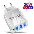 thumbnail image 2 of Viaje portátil 3 USB Cargador rápido 3.1A Carga rápida PD Tipo-C Wall Power Hugtrwg Para estrenar, 2 of 6