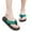 Green, variant on Women's Flip Flops Arch Support Orthotic Toe Post Thong Sandals Pillow Soft Summer Beach Shoes