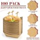 thumbnail image 3 of Bandejas de comida Omoiy de papel kraft de 1 libra, 100 unidades, desechables, 3 of 7