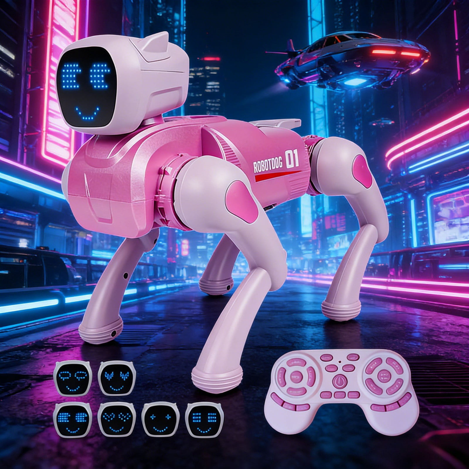 Education Puzzle Toy 24G Interactive Mechanical Robot with Voice Dialogue Lights App Control Programmed for School Age Minds
