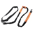 thumbnail image 1 of Heavy Duty Bungee Dog Leash, 360 Degrees Rotation Durable Nylon Reflective Strip Elastic Dog Leash with 2 Padded Handles for Large Dogs for Training Blue,Black,Red,Orange, 1 of 7