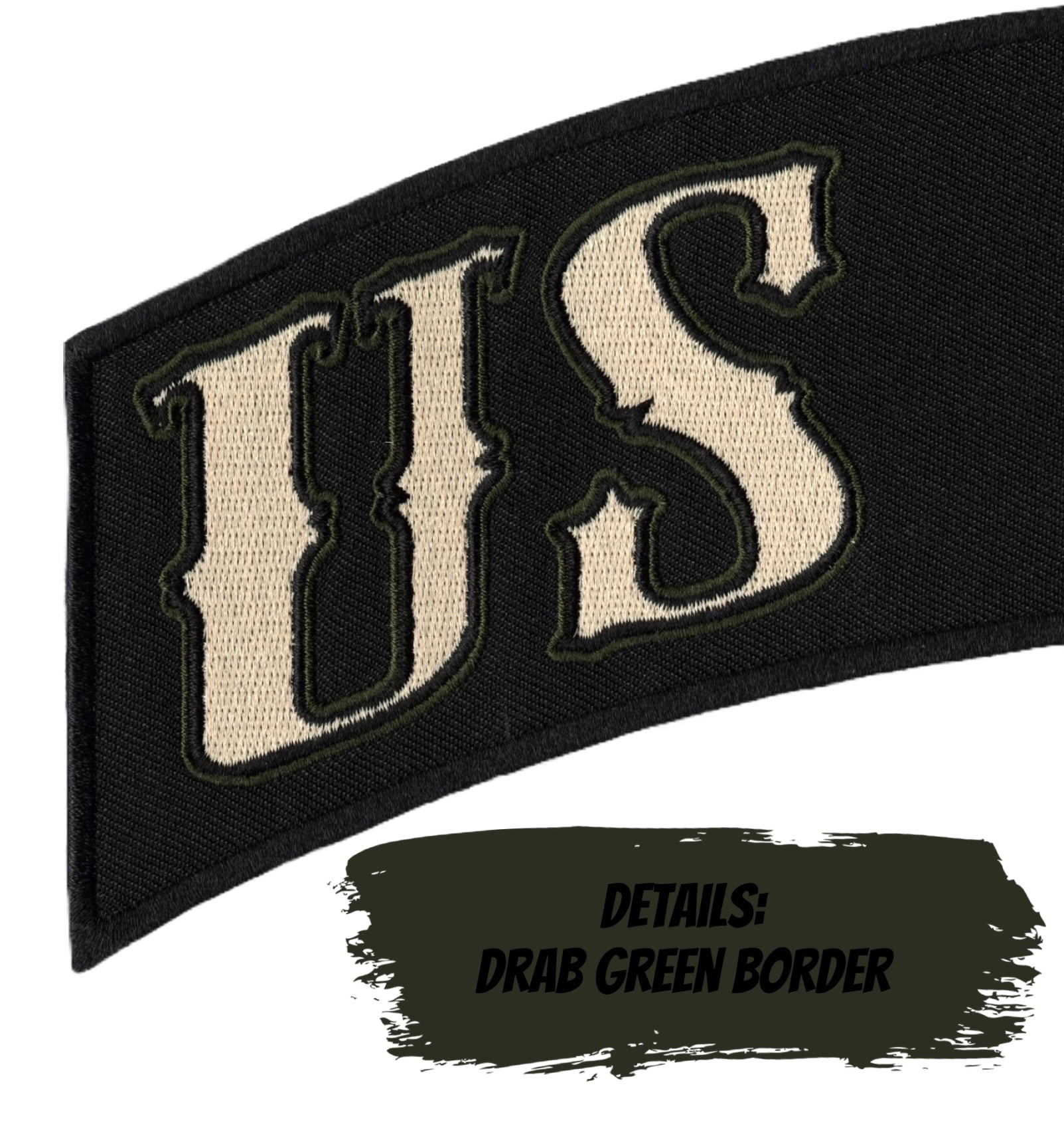 US Navy Veteran Rocker Patches 12" | Large Military Embroidered Motorcycle Jacket Patch Iron On 2 pc. Set - by Nixon Thread Co.