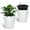White, variant on Kojooin 16 Inch Tall Diamond Planters Set of 2, Self Watering Planters with Water Level Monitor and Wheels, Flower Pots Outdoor and Indoor for Patio, Porch, Living Room, Home Office
