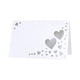 thumbnail image 1 of Advancent 50 piezas de pantalla de papel nombres de invitados con estilo con tarjetas de nombre de boda tarjeta de nombre de ahuecada de corazón Kits de decoración para fiestas blanco, 1 of 6