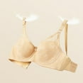 thumbnail image 5 of iHPH7 Underwire Bras for Women, No Padding Bras for Women, Push Up Bra, Lace Bra, Breathable Bras for Women, Beige 34, 5 of 6