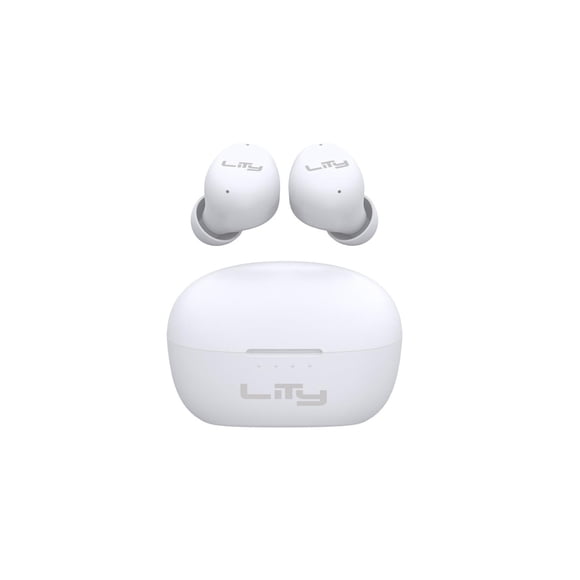 Audífonos bluetooth Bud Lity, 5.4 ENC/ANC 34H, blancos (T13B)