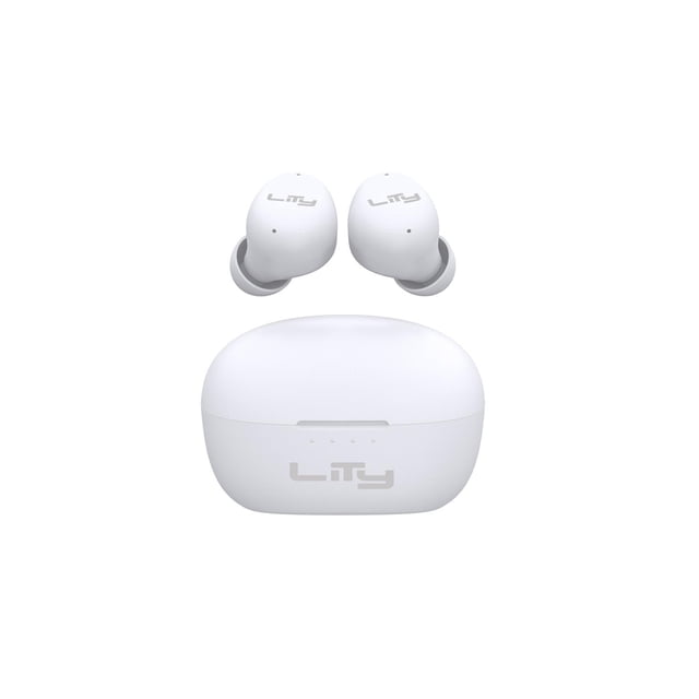 Audífonos bluetooth Bud Lity, 5.4 ENC/ANC 34H, blancos (T13B)