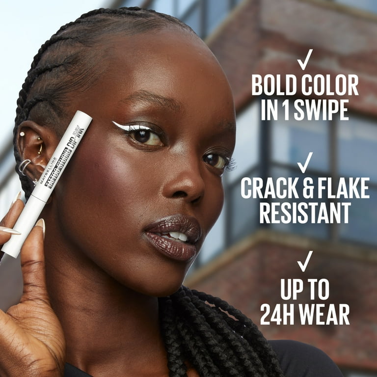 Maybelline Tattoo Studio Dip-Ink Liquid Eyeliner, Black Track, 0.06 fl oz