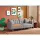 thumbnail image 1 of Sofá Cama Makora Maxim Gris Claro Lino 3 Posiciones con Soft Foam Reclinable, 1 of 9