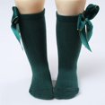 thumbnail image 5 of Hpapadks Baby Boy Socks Winter Warm Solid Bow Soft Sole Casual Princess Floor Socks Green 0-12 Months, 5 of 6