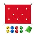 thumbnail image 3 of koolsoo Bâche de Trou Coordination Jeu de Construction d'Équipe pour Jardin Intérieur Cour Arrière Rouge, 3 of 9