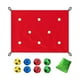 thumbnail image 3 of Juego de coordinación de lonas con agujeros para fomentar el espíritu de equipo en el jardín, interior y patio trasero. rojo, 3 of 8