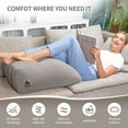 OhhGo Inflatable Leg Elevation Pillow Reduces Swelling, Improves