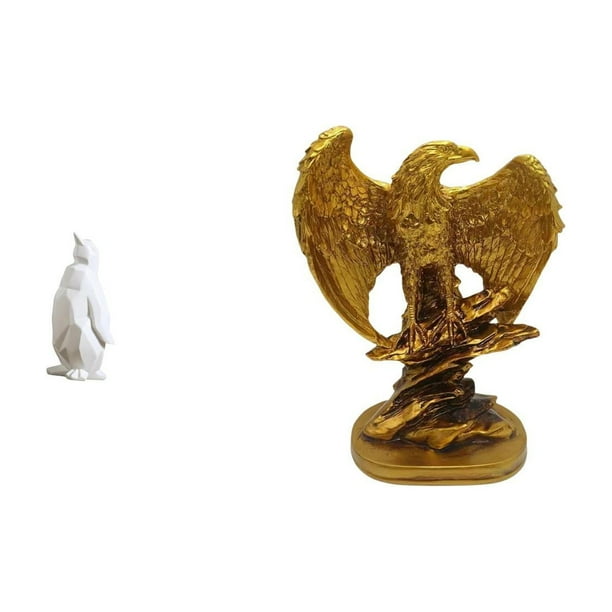 Escultura de pingüino,Escultura de pingüino,decoración nórdica para el hogar,Escultura,Estatua de resina,figura decorativa para el hogar,Esculturas de animales,decoraciones coleccionables