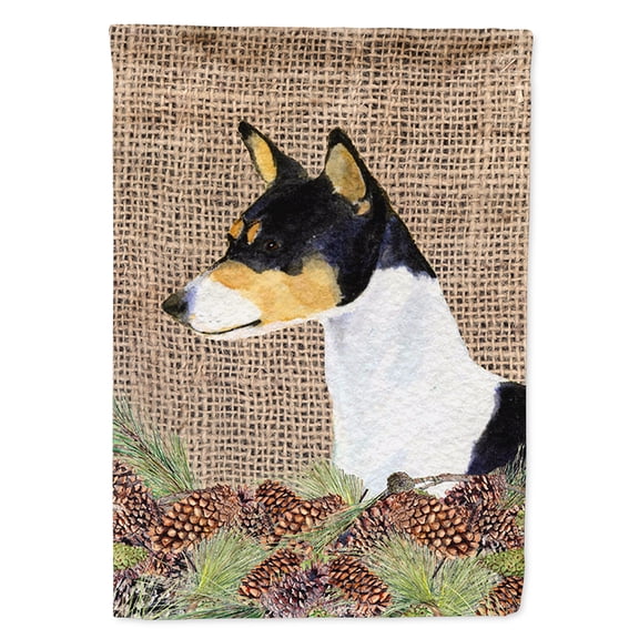 Basenji Flag Canvas House Size