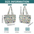 thumbnail image 4 of FORMRS Tote Bag for Women Quilted Large Capacity Travel Work Carry On Shoulder Handbag, Vibrant Toucans Pattern, 4 of 7
