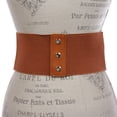 thumbnail image 3 of 4" Women's High Waist Non Leather Fashion Wide Braided Stretch Belt, 3 of 3