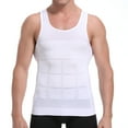 thumbnail image 5 of Men's Slimming Body Shaper Compression Tank Top Vest Shirt Abs Shapewear, 5 of 6